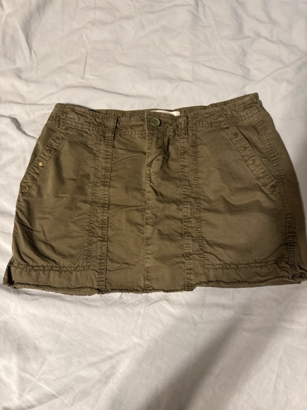 Old Navy Olive Utility Mini Skirt